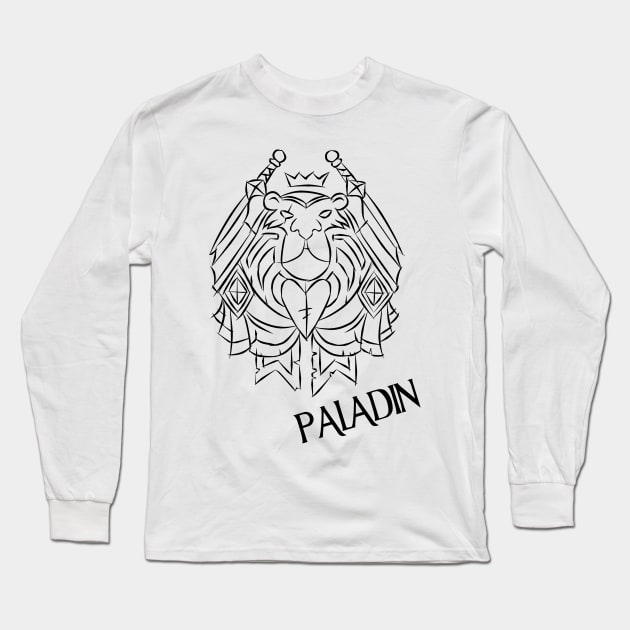 Paladin Crest Long Sleeve T-Shirt by DeLyss-Iouz